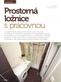 Prostorná ložnice s pracovnou